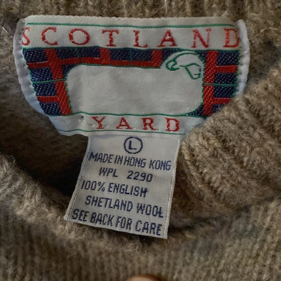 Vintage Shetland wool boys sweater. - Picture 3 of 6
